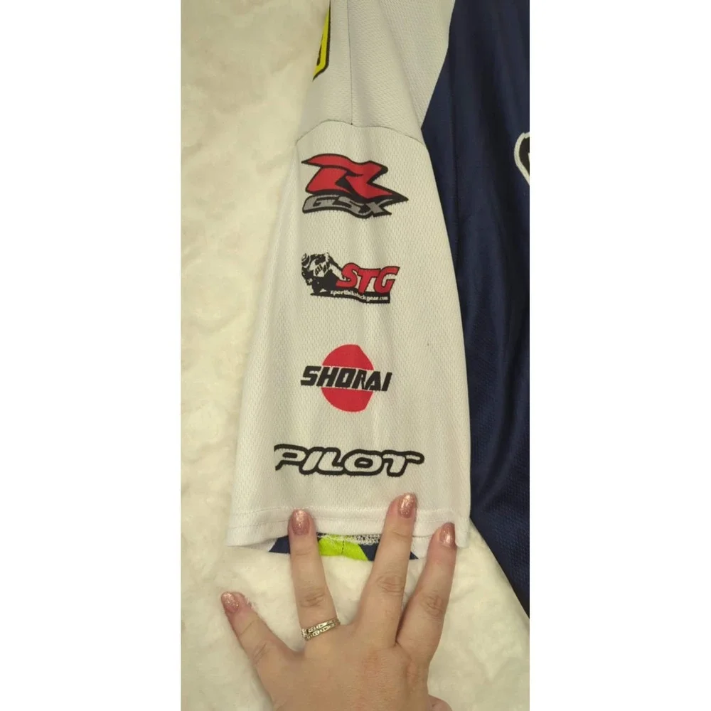 Pilot Geico Suzuki Racing Shirt‎ MotoAmerica TIA Motorsport Motorcycle Polo M - Picture 5 of 7